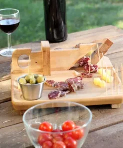 19th Century Wooden Sausage Cutter & Salami Slicer Machine