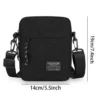 1PC Men’s Satchel Fashion Oxford Cloth Shoulder Bag Men’s Casual Diagonal Crossover Fashion Hand Machine Small Square Bag