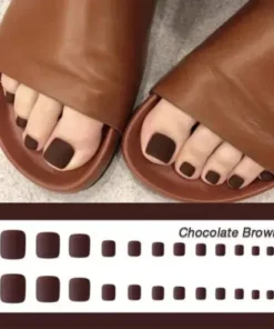 1min Style Change Reusable Wearing Manicure Fake Toenails (24PCS)