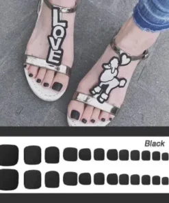 1min Style Change Reusable Wearing Manicure Fake Toenails (24PCS)