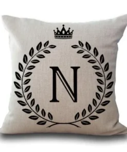 Personalized Alphabet Pillow Cover