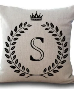Personalized Alphabet Pillow Cover