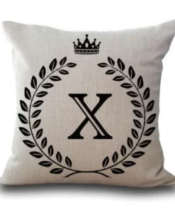 Personalized Alphabet Pillow Cover