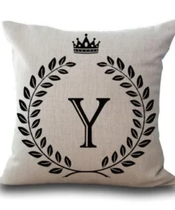 Personalized Alphabet Pillow Cover
