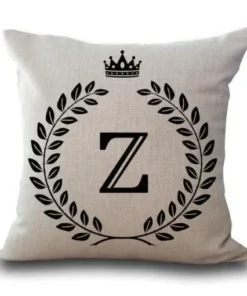 Personalized Alphabet Pillow Cover
