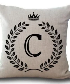Personalized Alphabet Pillow Cover