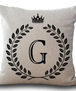 Personalized Alphabet Pillow Cover