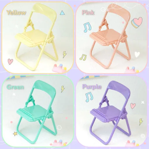 Versatile Mini Folding Chair Phone Stand
