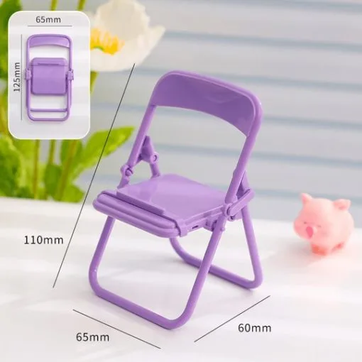 Versatile Mini Folding Chair Phone Stand