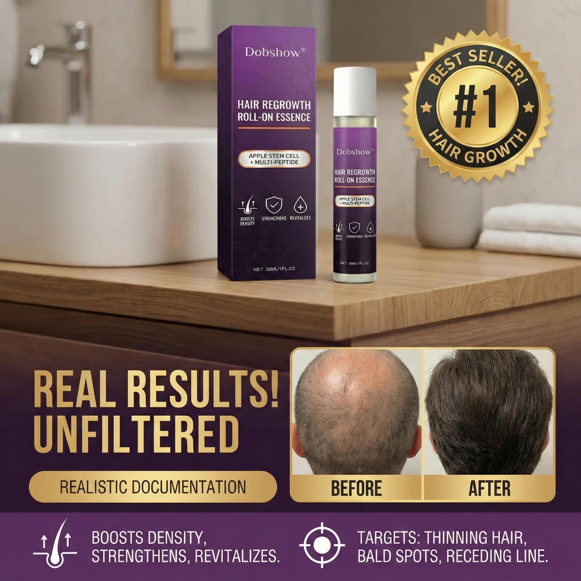 Hair Regrowth Care Roll-On Essence - Image 2