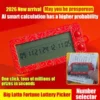 AI Lottery Picker - Double Your Winning Odds(1-Click Number Picking Analyzes Historical Data Portable Keychain Design)