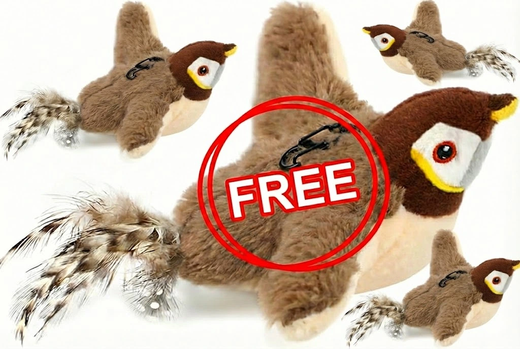 Interactive ChirpingBird Cat Toy (Realistic Flapping Sound) - Image 12