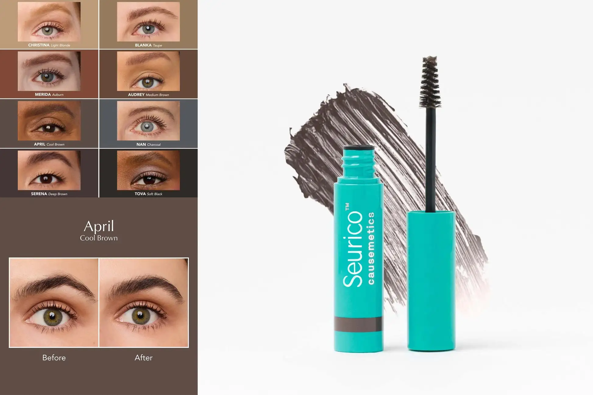 Seurico Waterproof Brow Gel Semi-Permanent Eyebrow Gel - Image 2