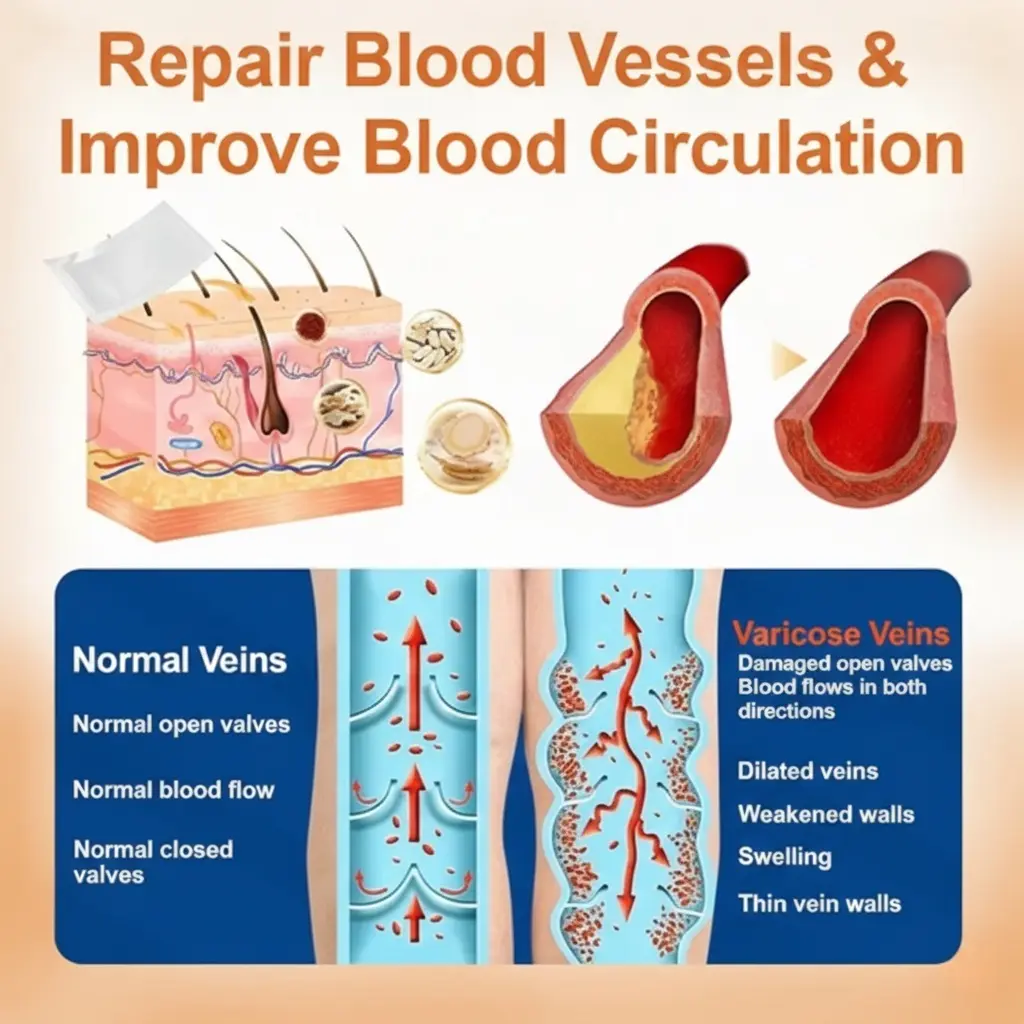 Advanced Micro-Needle Patch Designed for Targeted Leg Comfort Support ,Instant Relief,Long-Term Results - Image 3