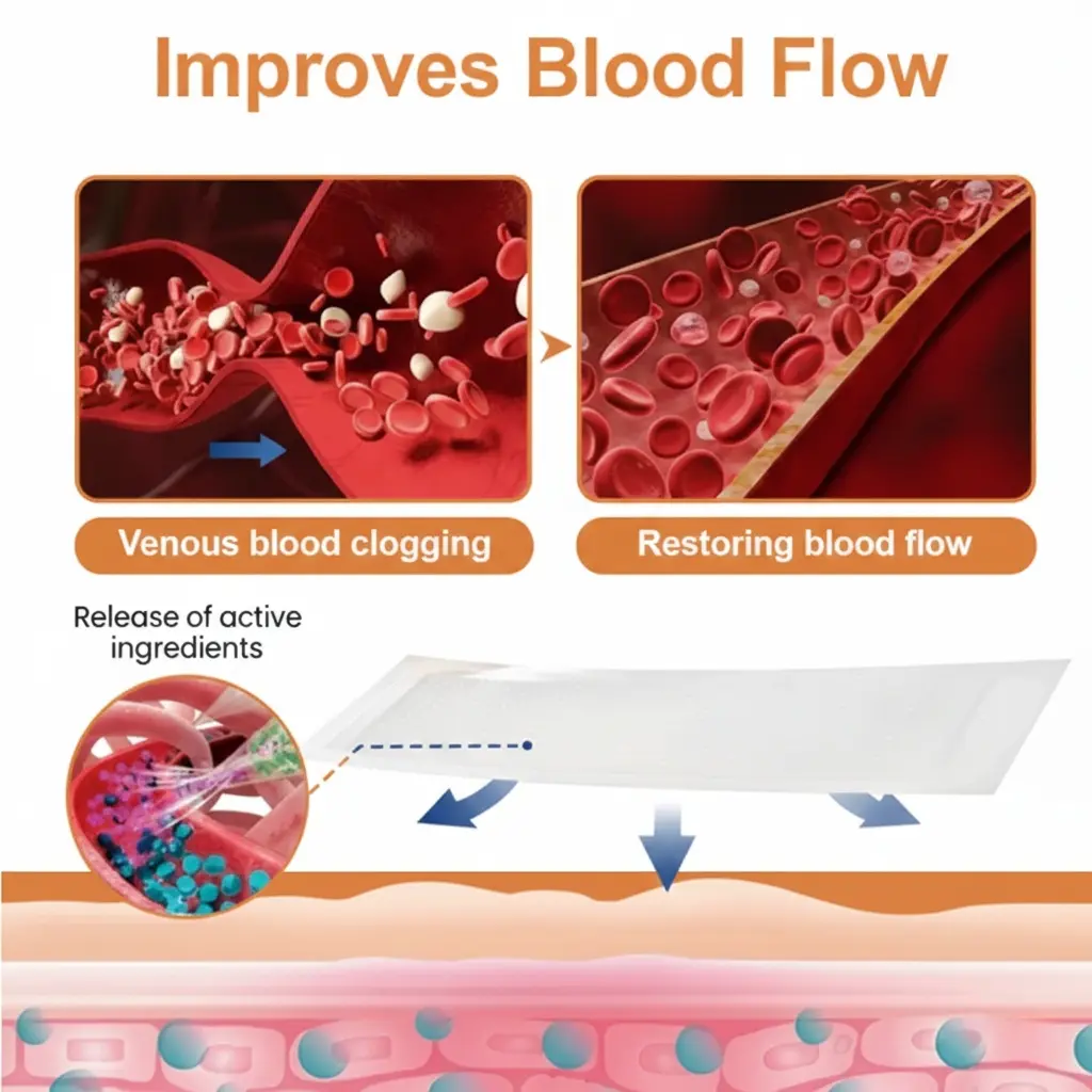 Advanced Micro-Needle Patch Designed for Targeted Leg Comfort Support ,Instant Relief,Long-Term Results - Image 6