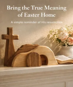 LAOZIK The Wooden Resurrection Cross Empty Tomb That Reminds Your Family What Easter Is Really About