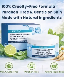 LIMETOW® Visible Beard & Scalp Relief in 7 Days Without Steroids