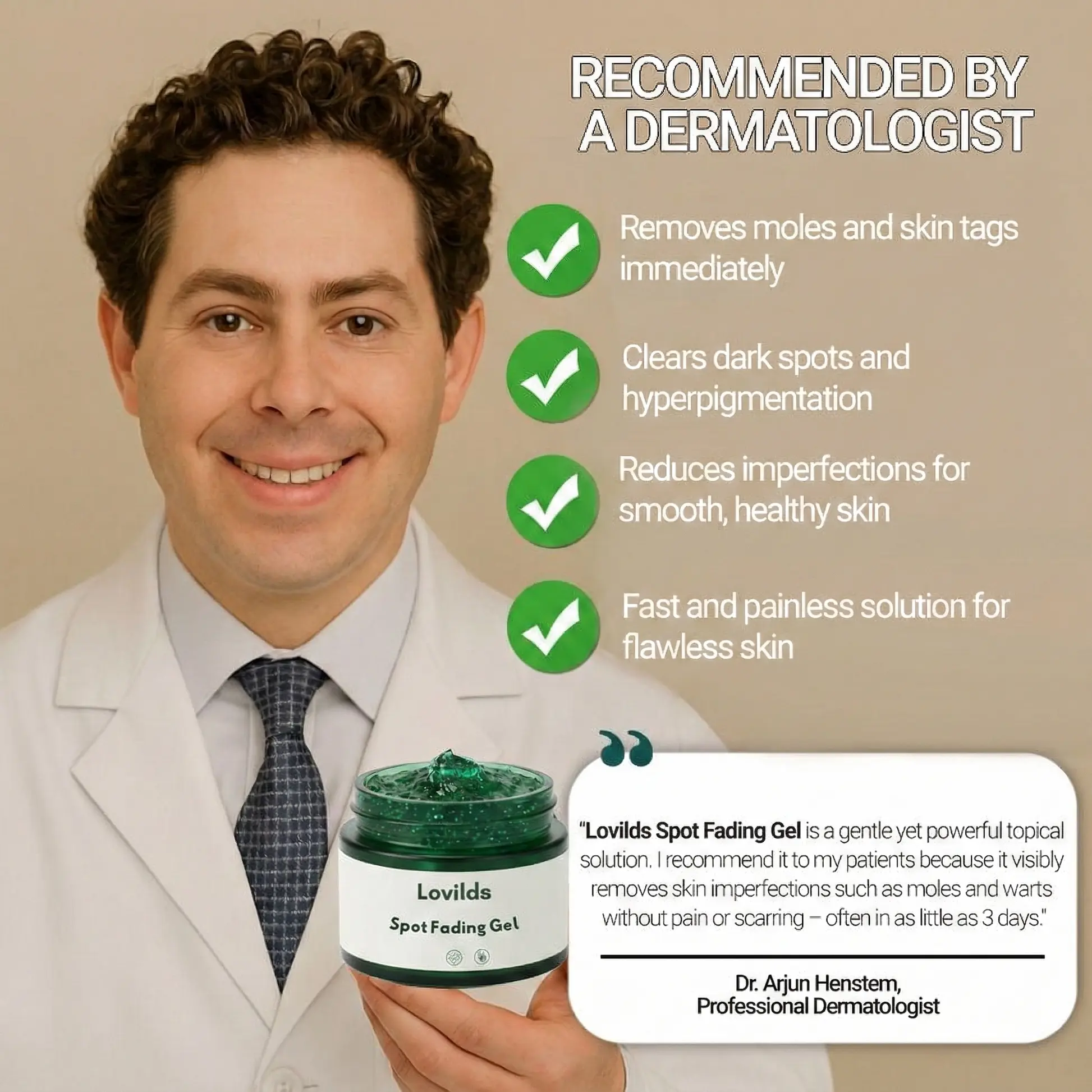Lovilds Clinically proven to remove 97 of moles, warts, and skin imperfections permanently in just 3 days - Image 4