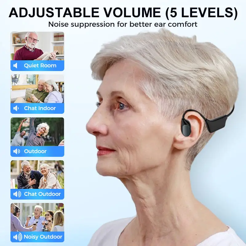 Bone Conduction Smart Hearing Aid Bluetooth Earphones(App Controlled) - Image 2
