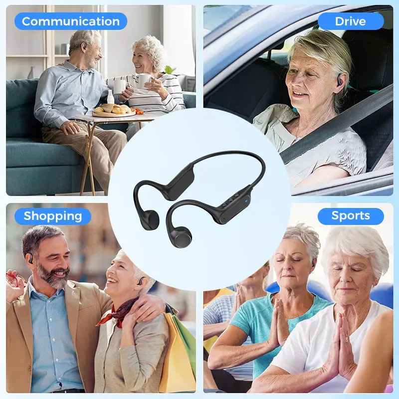 Bone Conduction Smart Hearing Aid Bluetooth Earphones(App Controlled) - Image 3