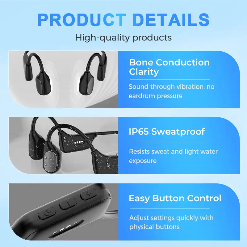 Bone Conduction Smart Hearing Aid Bluetooth Earphones(App Controlled) - Image 7