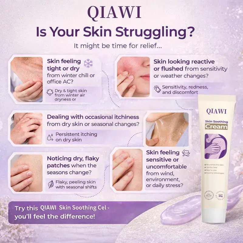 QIAWI 2 All-Over Soothing Gel – Fast Relief for Face & Body, with Tea Tree & Cica for Irritation, Razor Bumps & Dryness, Skin Repair - Image 3