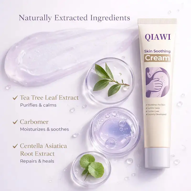 QIAWI 2 All-Over Soothing Gel – Fast Relief for Face & Body, with Tea Tree & Cica for Irritation, Razor Bumps & Dryness, Skin Repair - Image 7