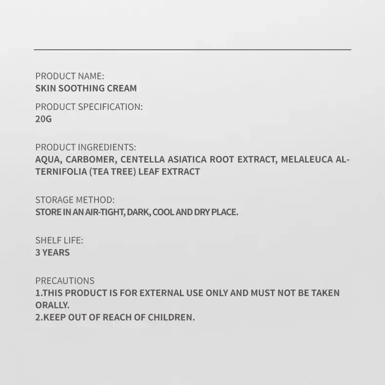 QIAWI 2 All-Over Soothing Gel – Fast Relief for Face & Body, with Tea Tree & Cica for Irritation, Razor Bumps & Dryness, Skin Repair - Image 8