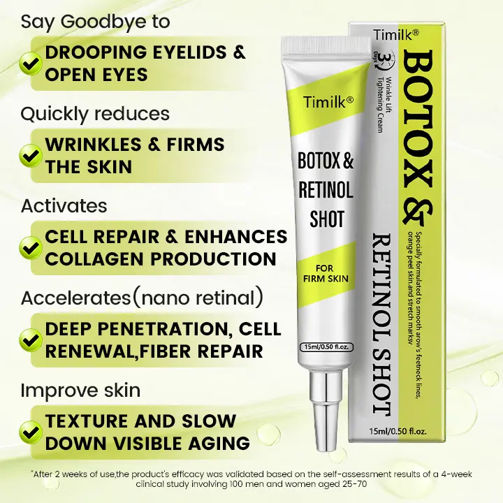 Botox Retinol Shot Smoother-Looking Skin for Deep Lines, Sagging Jowls Puffy Eyes - Image 8