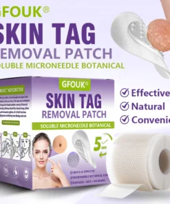 Soluble Microneedle Botanical Skin Tag Removal Patch
