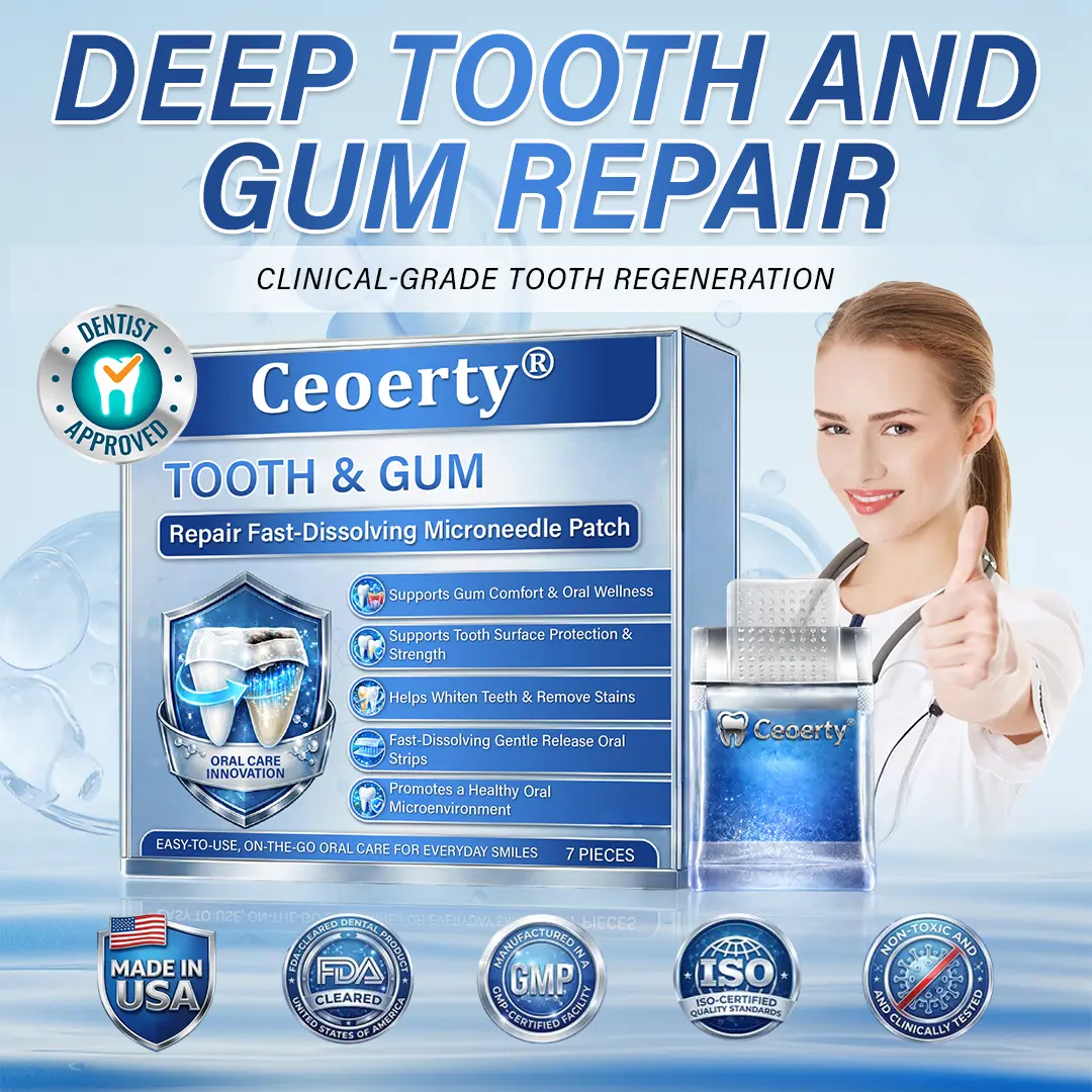 Tooth & Gum Repair Fast-Dissolving Microneedle Patch