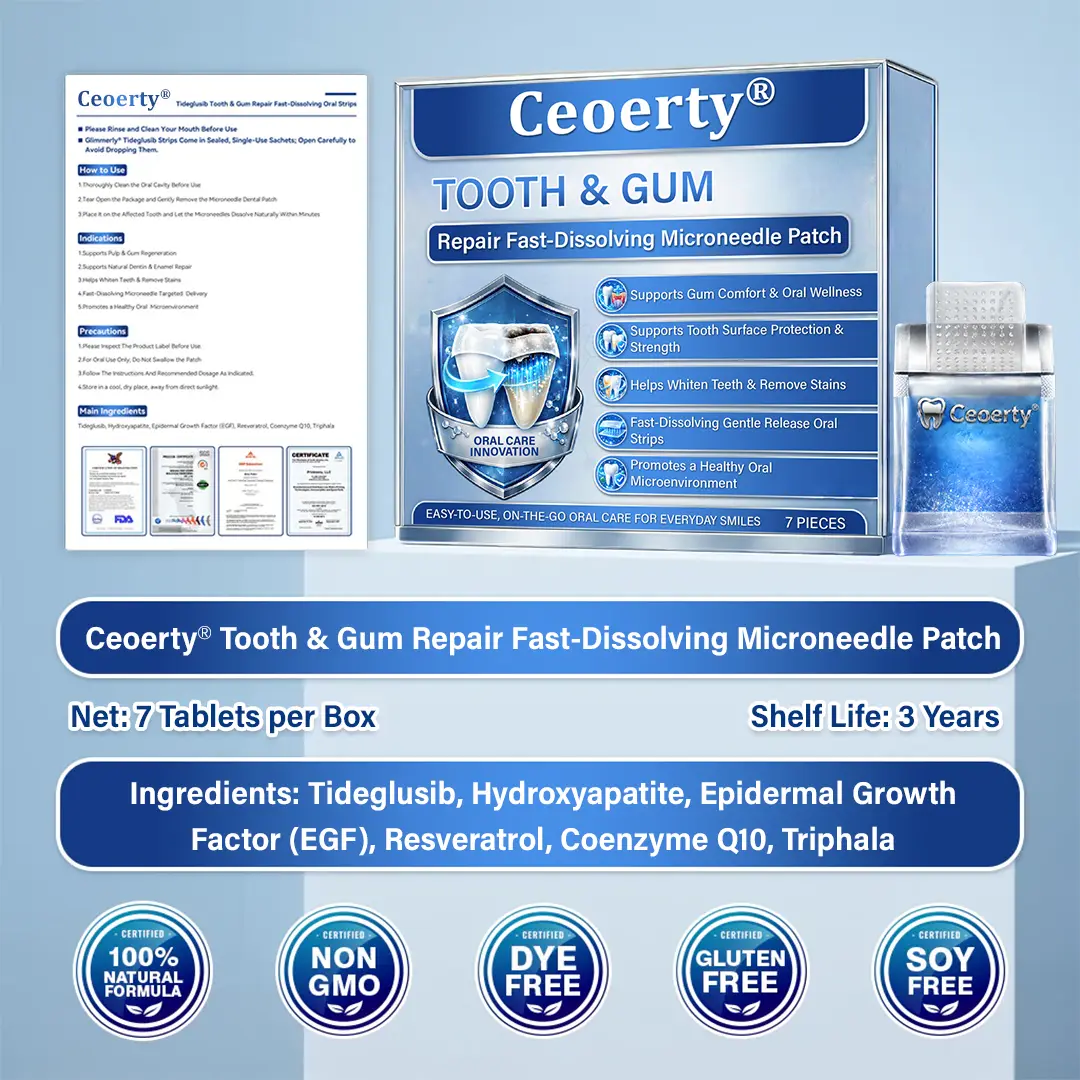 Tooth & Gum Repair Fast-Dissolving Microneedle Patch - Image 12