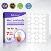 Wart and mole removal microneedle patch