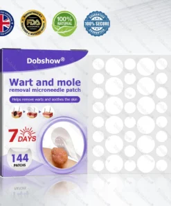 Wart and mole removal microneedle patch