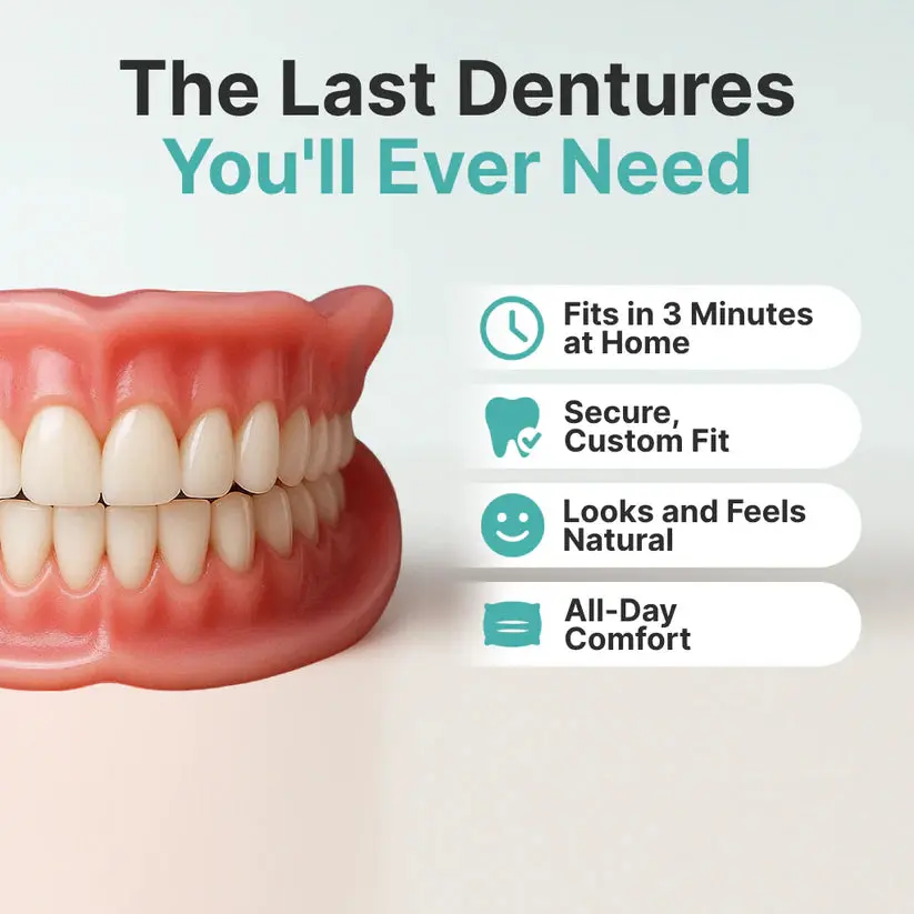 Medical Full Denture with Strong Suctiond Custom-Fit Full Functional Dentures - Image 8