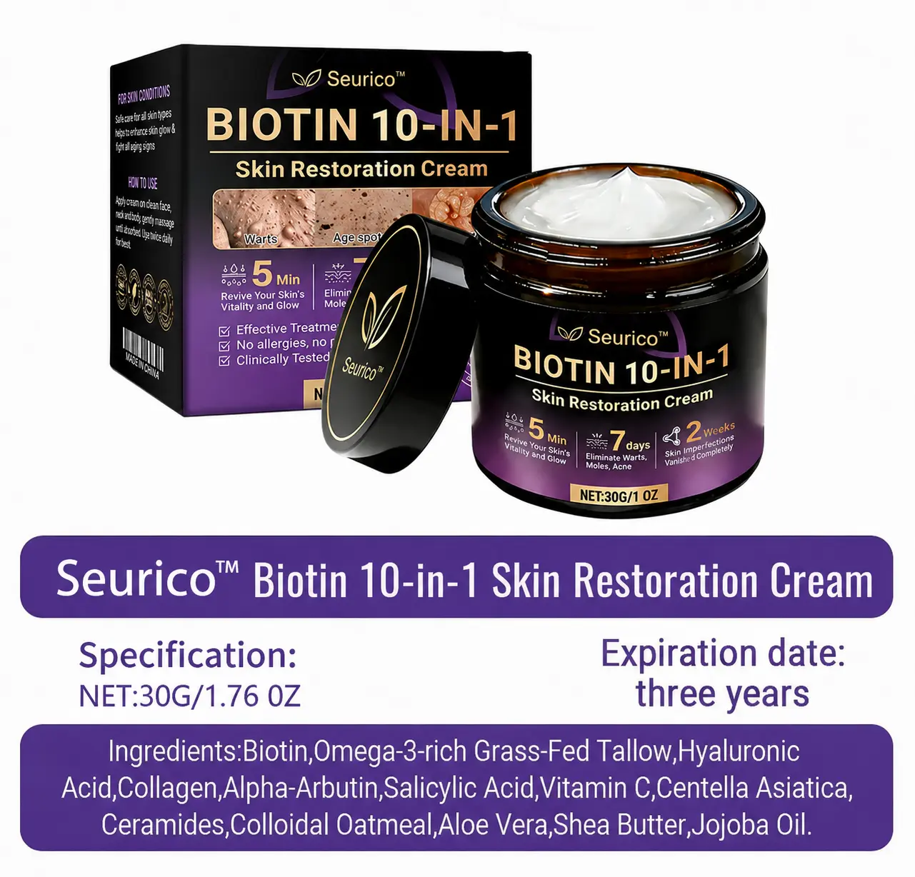 10-in-1 Biotin Skin Restoration Cream - Image 11