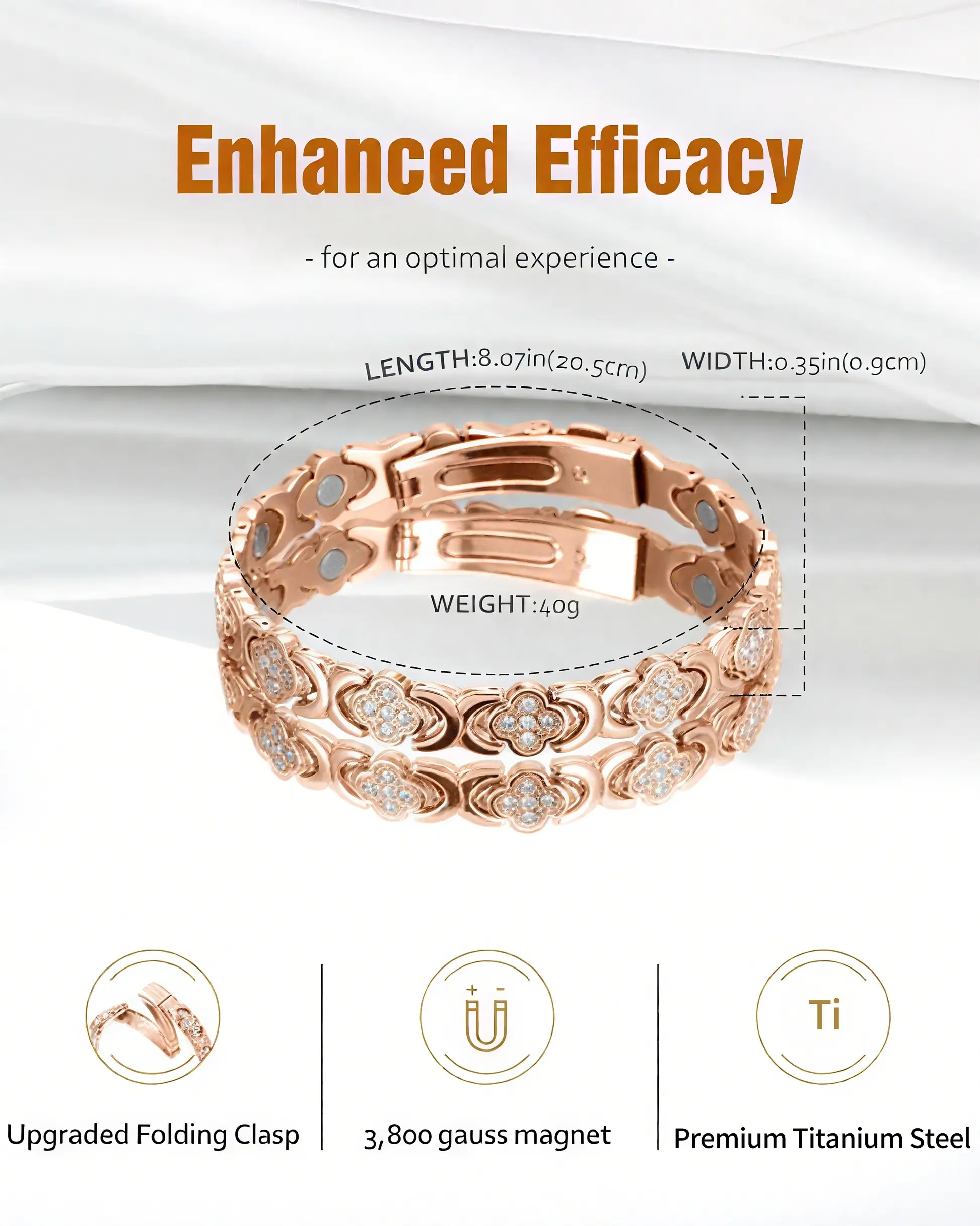 Titanium Magnetic Bracelet for Women - Image 2