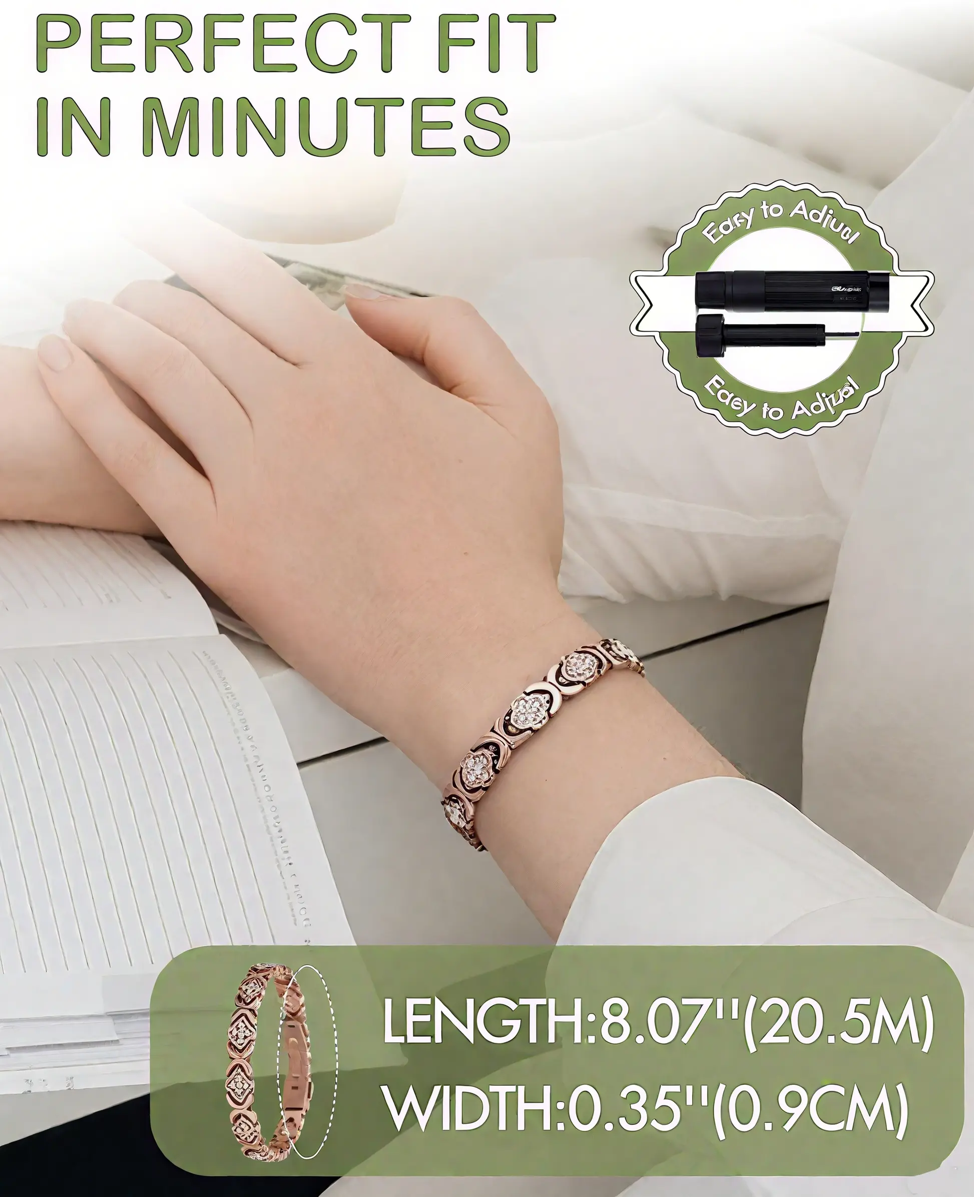 Titanium Magnetic Bracelet for Women - Image 8