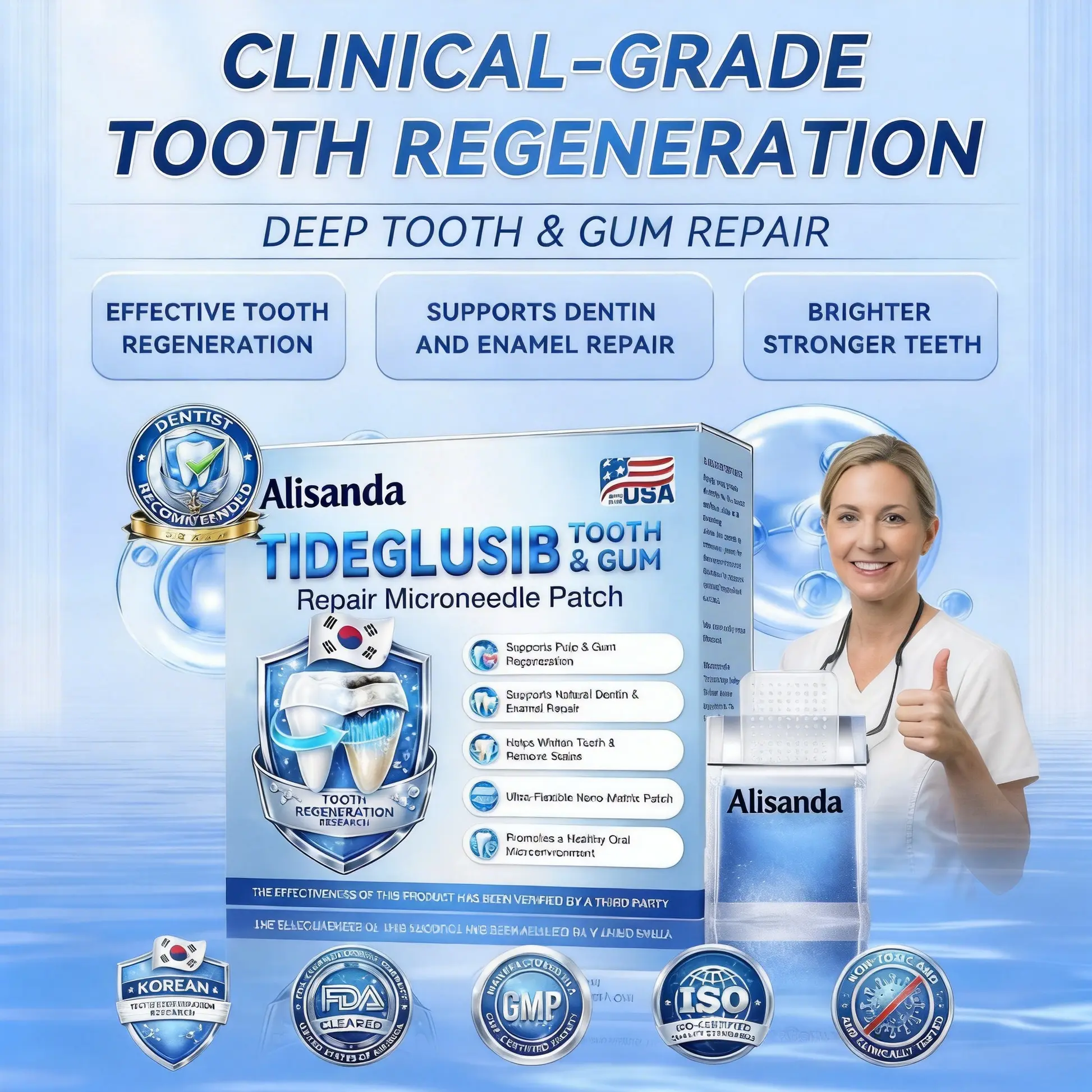 Fast‑Dissolving Tooth & Gum Repair Oral Strips