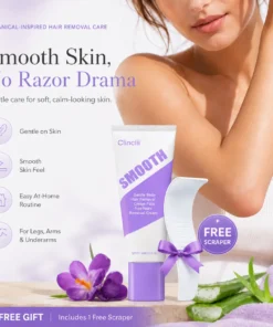 Smooth Hair Removal Cream Silky Skin in Minutes, No Razor Needed