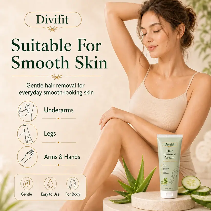 Natural Gentle Hair Removal Cream - Image 2