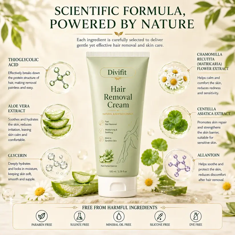 Natural Gentle Hair Removal Cream - Image 3