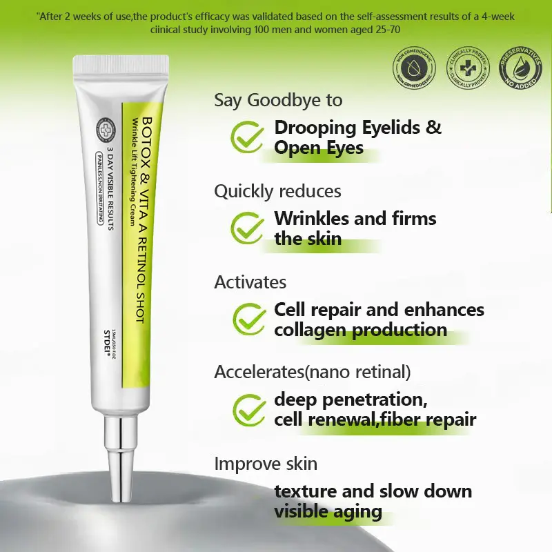BOTOX & VITA A RETINOL SHOT Wrinkle Lift Tightening Cream - Image 3