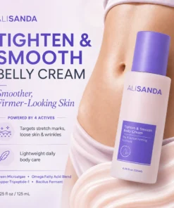 ALISANDA Tighten & Smooth Belly Cream – Firming, Stretch Mark & Loose Skin Care