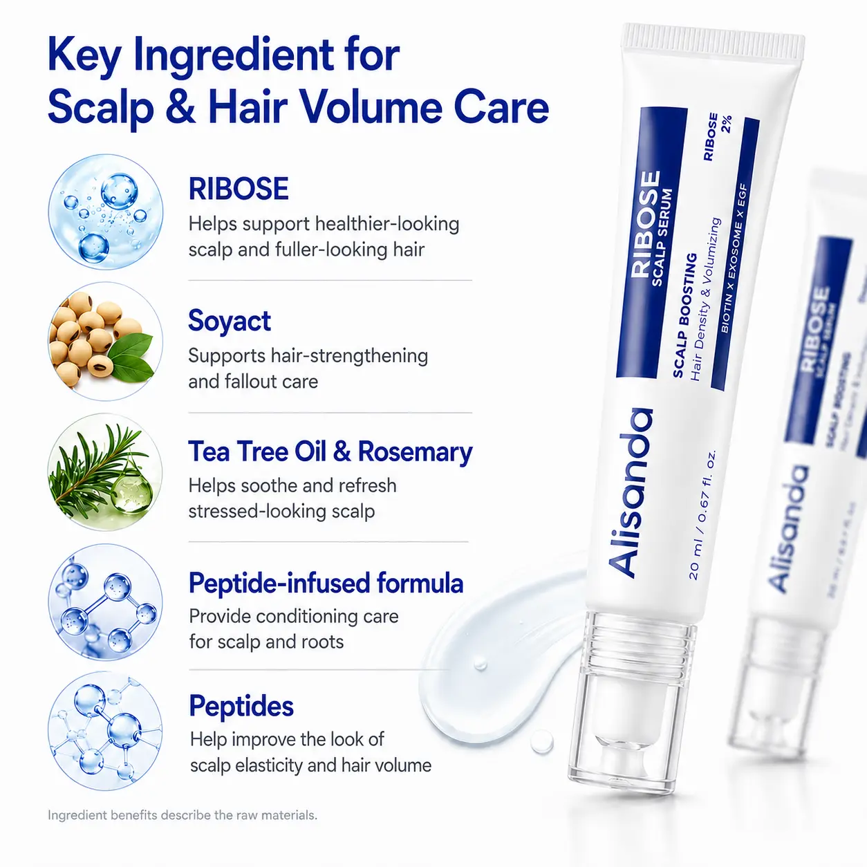 Alisanda RIBOSE Scalp Serum Roll-On for Fuller-Looking Hair - Image 3