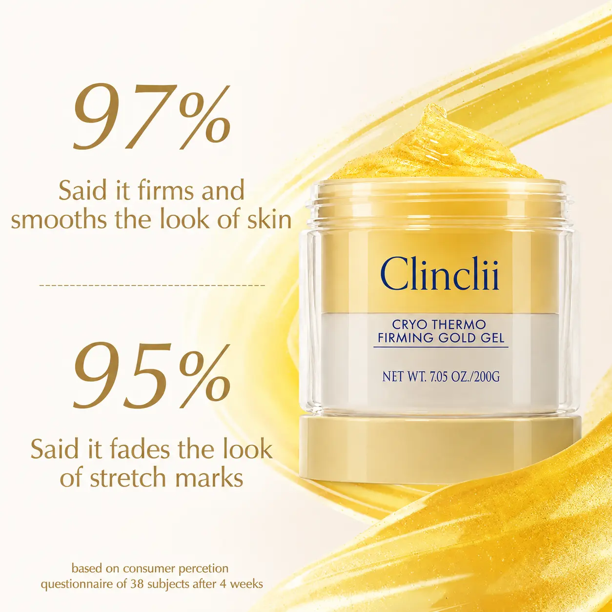 15-Day Fast-Acting Anti Cellulite Sculpting & Tightening Burn Gold Massage Cream - Image 4