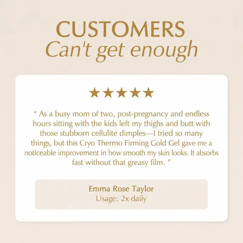 15-Day Fast-Acting Anti Cellulite Sculpting & Tightening Burn Gold Massage Cream - Image 7