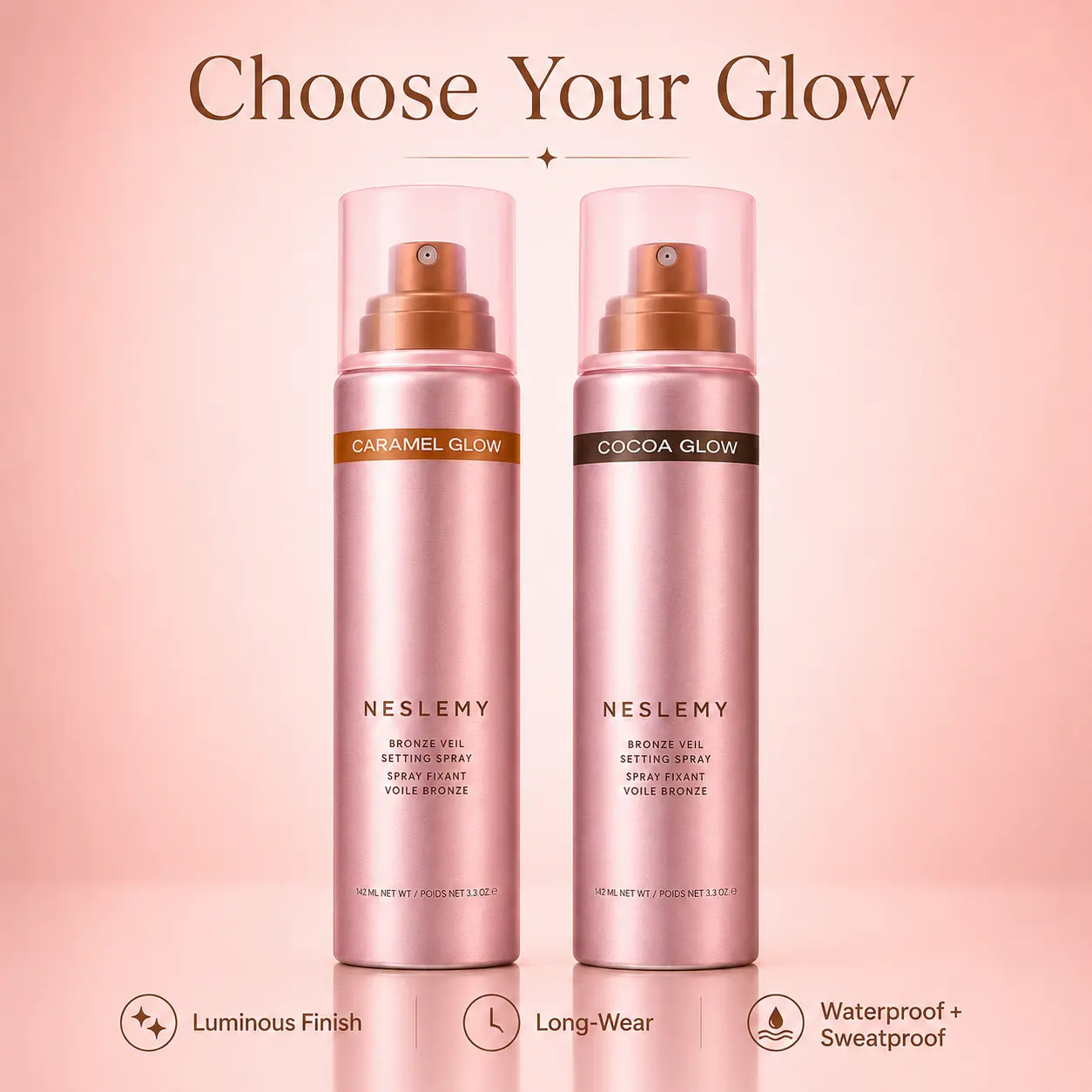 NESLEMY Bronze Veil Waterproof Setting Spray