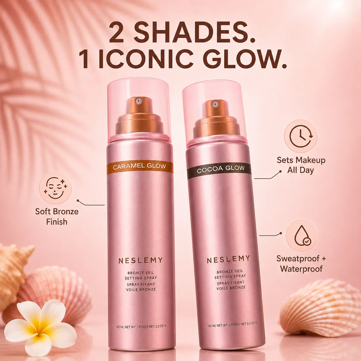 NESLEMY Bronze Veil Waterproof Setting Spray - Image 2
