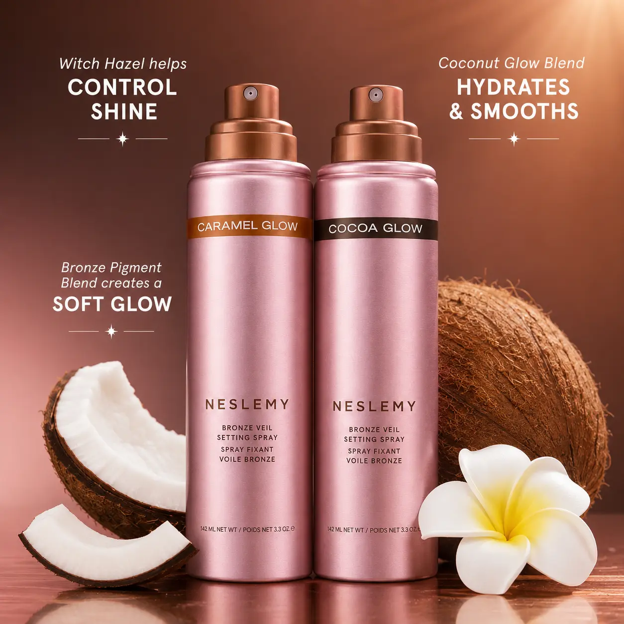NESLEMY Bronze Veil Waterproof Setting Spray - Image 3